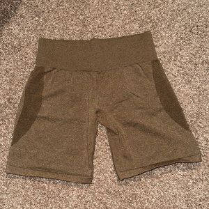 NVGTN brown mocha contour shorts. Sold out color. Womens size large